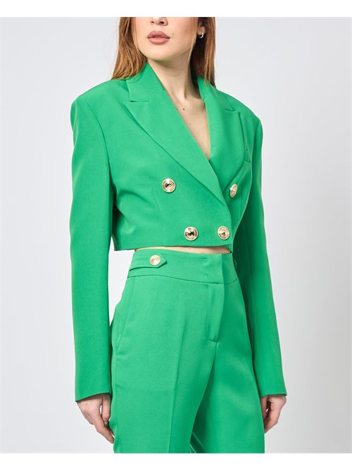 Gaelle Paris cropped women's jacket with gold buttons GAELLE PARIS | GAABW05128VE01